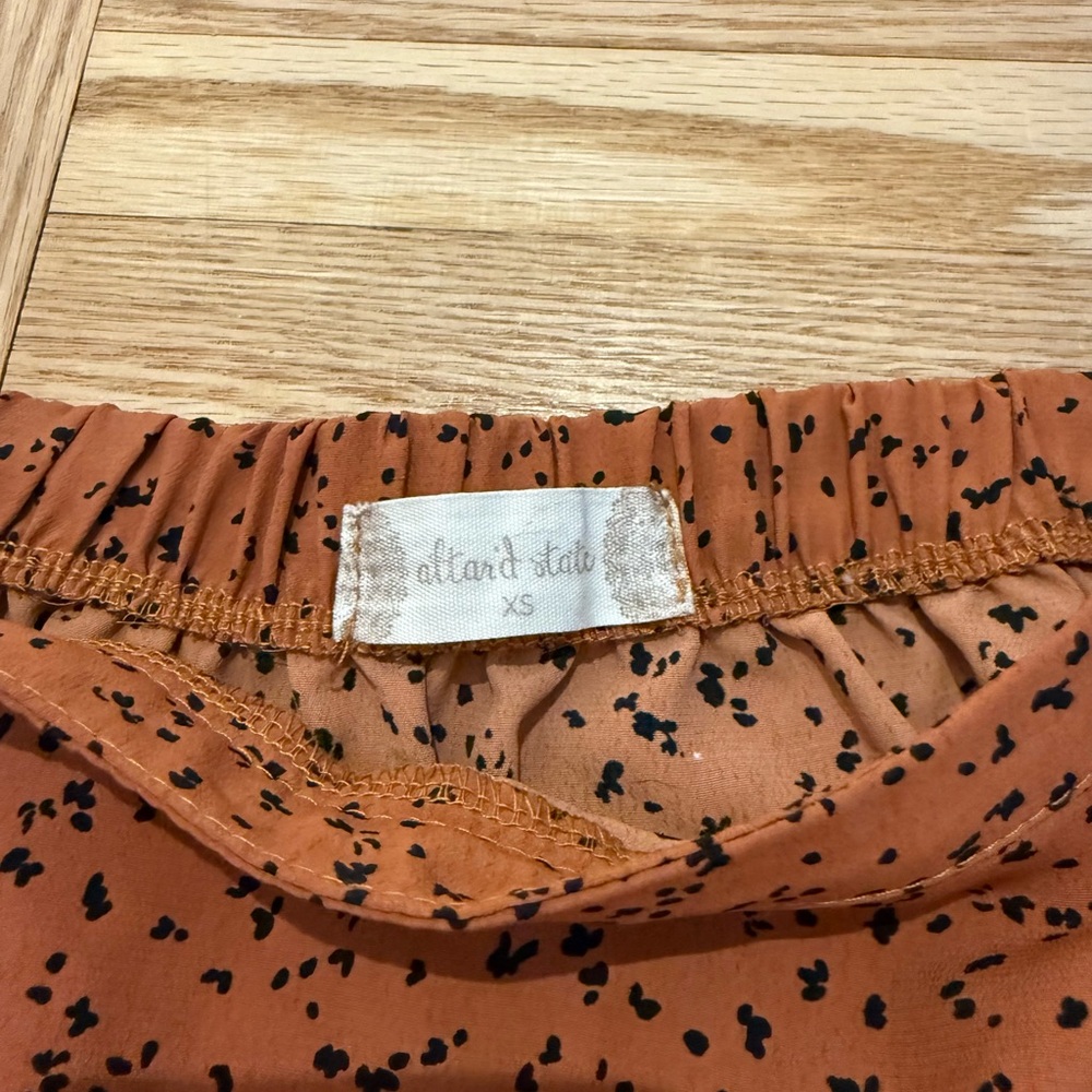 Rust Brown Ruffle Skirt - Picture 2 of 2